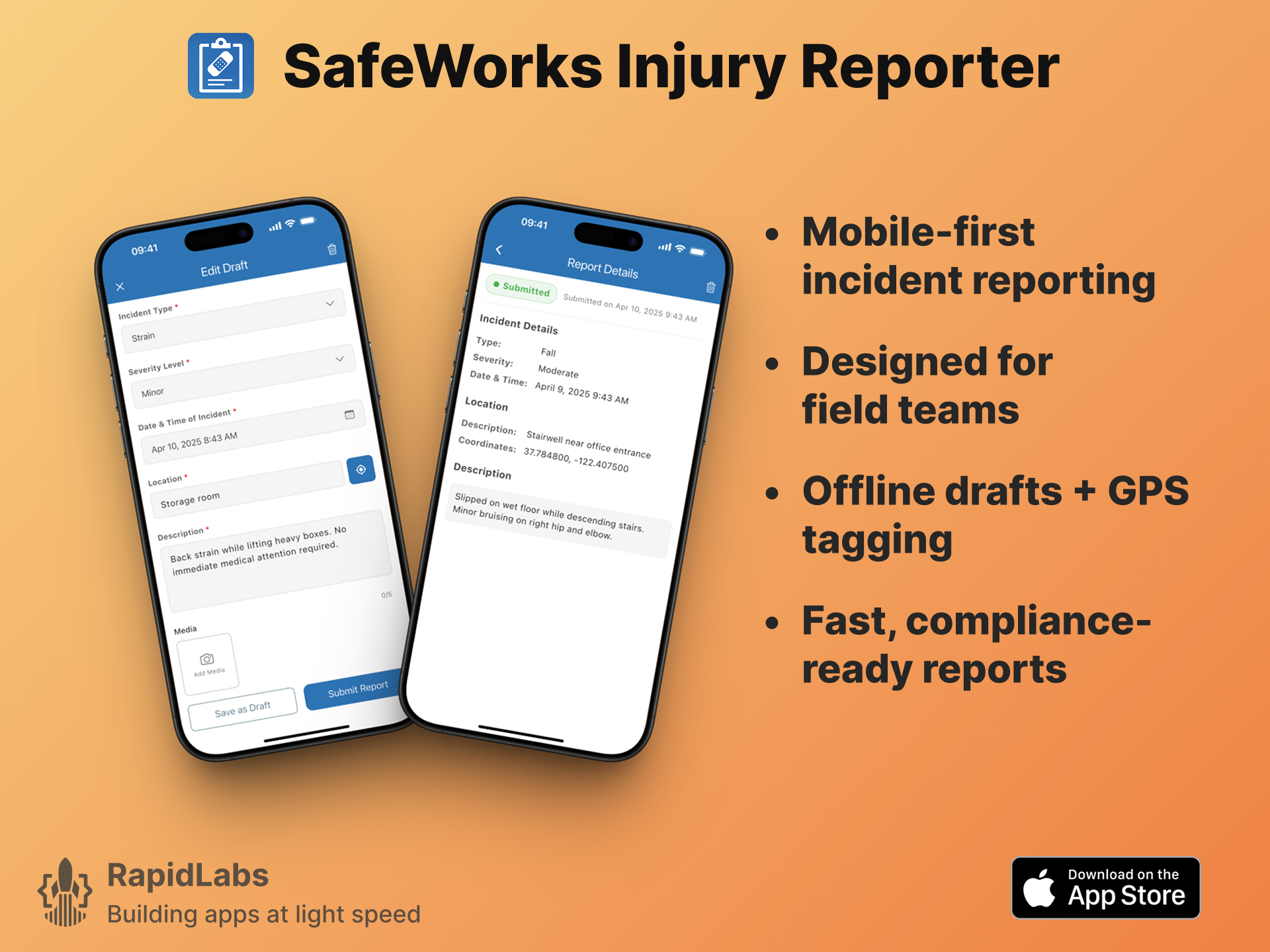 RapidLabs Delivers SafeWorks Injury Reporter MVP in Just 7 Days